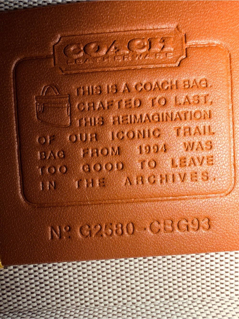 Coach Reissue Trail Bag - Black Currant - Picture 8 of 8